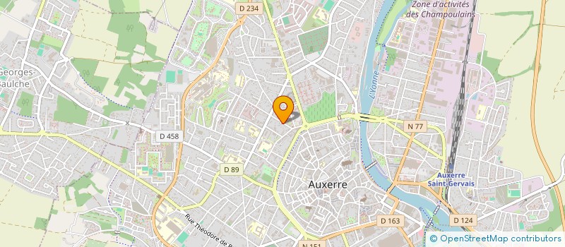localisation de l'entreprise SCI LES FRENES à AUXERRE