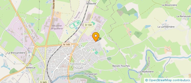 localisation de l'entreprise SCI LES FRENES  CHATILLON-SUR-THOUET