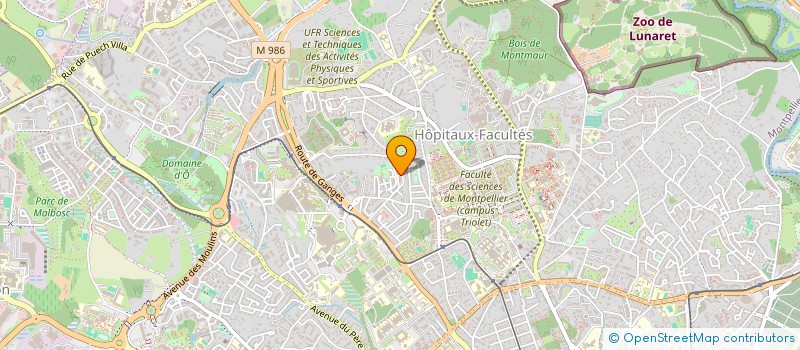localisation de l'entreprise SCI LES FRENES DE SANDRINE à MONTPELLIER