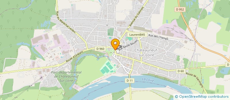 localisation de l'entreprise SCI LES FRERES à CHATEAUNEUF-SUR-LOIRE