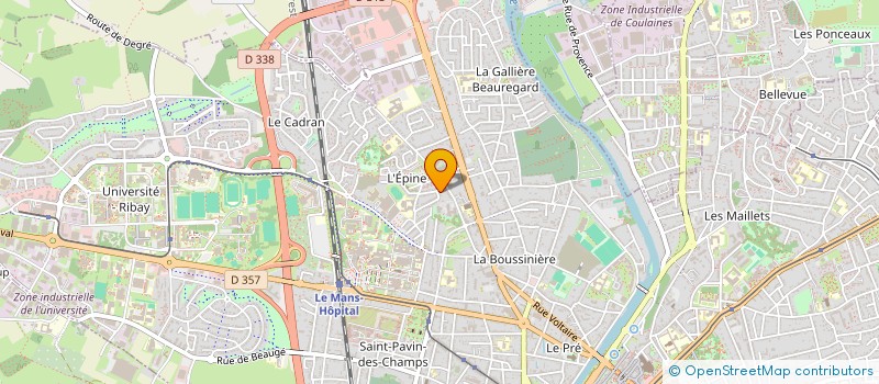 localisation de l'entreprise SCI LES FRERES BACHIRI  LE MANS