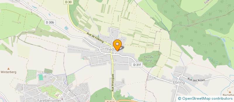 localisation de l'entreprise SCI LES FRERES CARROZZA  THEDING