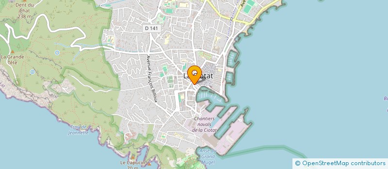 localisation de l'entreprise SCI LES FRERES DU PORT  LA CIOTAT