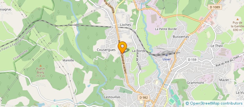 localisation de l'entreprise SCI LES FRERES KESKIN à USSEL
