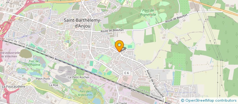 localisation de l'entreprise SCI LES FRERES LEVEQUE JLR  SAINT-BARTHELEMY-D'ANJOU