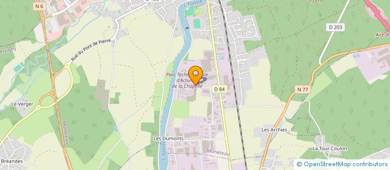 localisation de l'entreprise SCI LES FRERES LUMIERE à MONETEAU