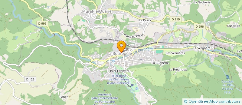 localisation de l'entreprise SCI LES FRERES ROZIER  LA BOURBOULE