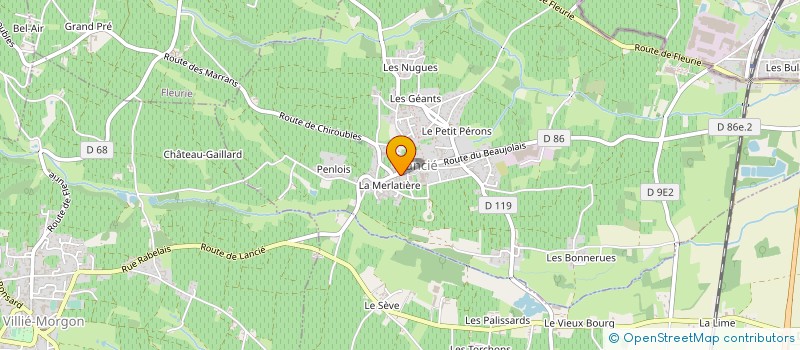 localisation de l'entreprise SCI LES FRERES VINCENT  LANCIE