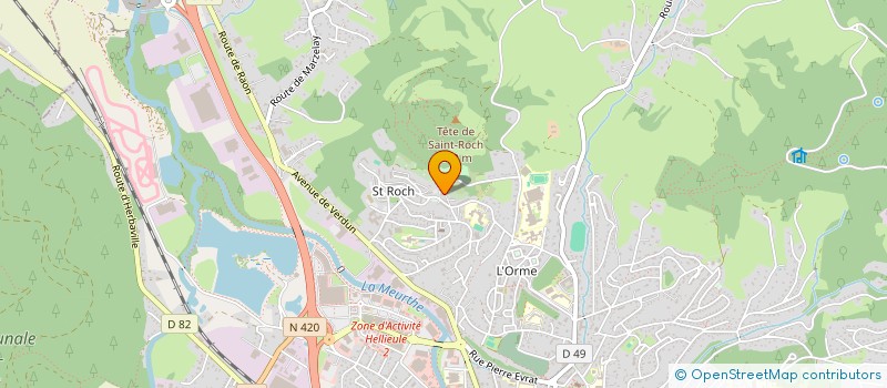 localisation de l'entreprise SCI LES FRERES YANALAK à SAINT-DIE-DES-VOSGES