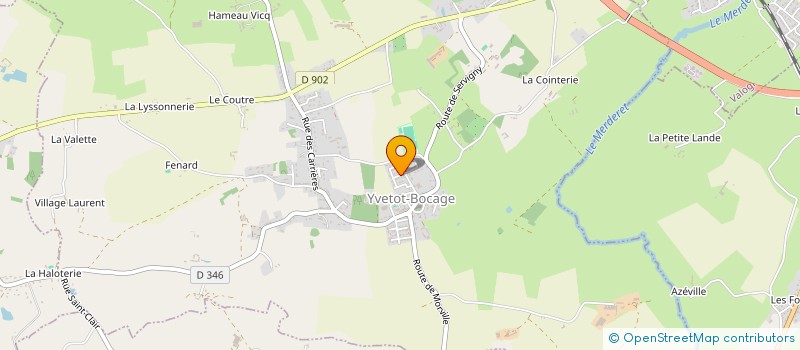 localisation de l'entreprise SCI LES FREROTS  YVETOT-BOCAGE