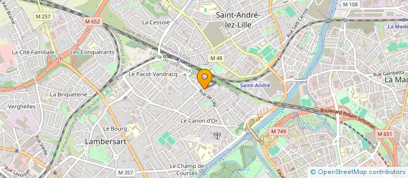 localisation de l'entreprise SCI LES FRESNES à LAMBERSART