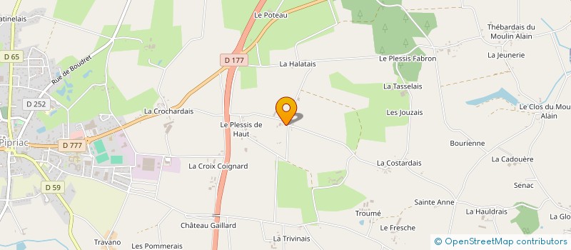 localisation de l'entreprise SCI LES FRESNES  PIPRIAC