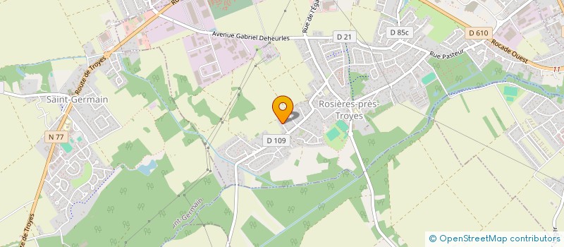 localisation de l'entreprise SCI LES FRIOULS  ROSIERES-PRES-TROYES