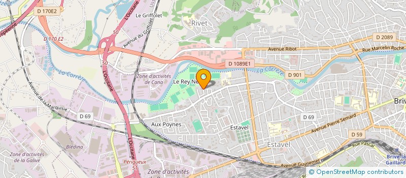 localisation de l'entreprise SCI LES FRIPETTE  BRIVE-LA-GAILLARDE