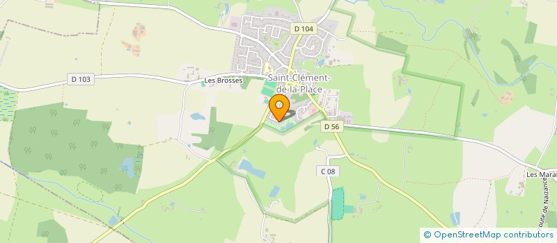 localisation de l'entreprise SCI LES FRIPONS à SAINT-CLEMENT-DE-LA-PLACE