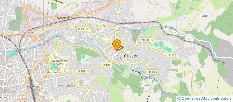 localisation de l'entreprise SCI LES FROMENTAUX à CUSSET