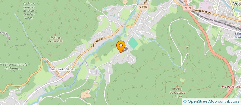 localisation de l'entreprise SCI LES FRONTAUX à SAINT-DIE-DES-VOSGES
