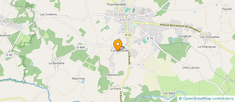 localisation de l'entreprise SCI LES FRUITIERS à CUSSAC