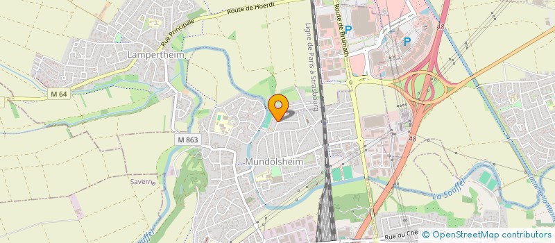 localisation de l'entreprise SCI LES FRUITIERS  MUNDOLSHEIM