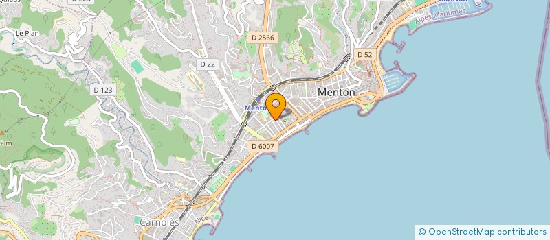 localisation de l'entreprise SCI LES FRUITS D'OR  MENTON