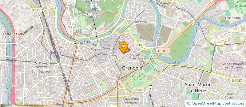 localisation de l'entreprise SCI LES FUNAMBULES  GRENOBLE