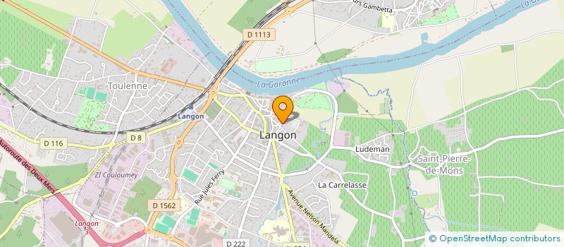localisation de l'entreprise SCI LES FUSAINS à LANGON