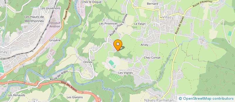 localisation de l'entreprise SCI LES FUTAIES  VILLAZ