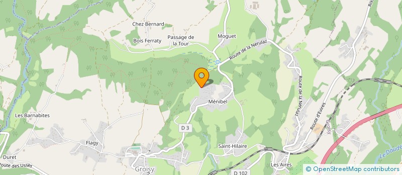 localisation de l'entreprise SCI LES FUTAIES  GROISY