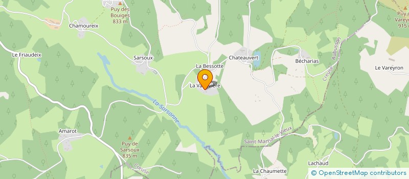 localisation de l'entreprise SCI LES FUTS  SAINT-MARTIAL-LE-VIEUX