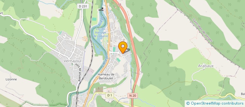 localisation de l'entreprise SCI LES FUX à FOIX