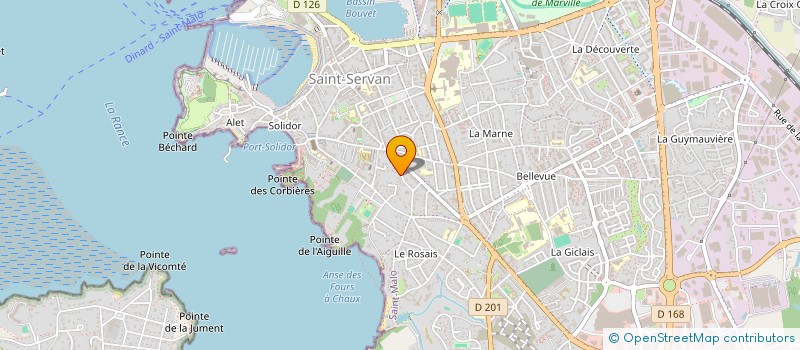 localisation de l'entreprise SCI LES GABLOUS  SAINT-MALO