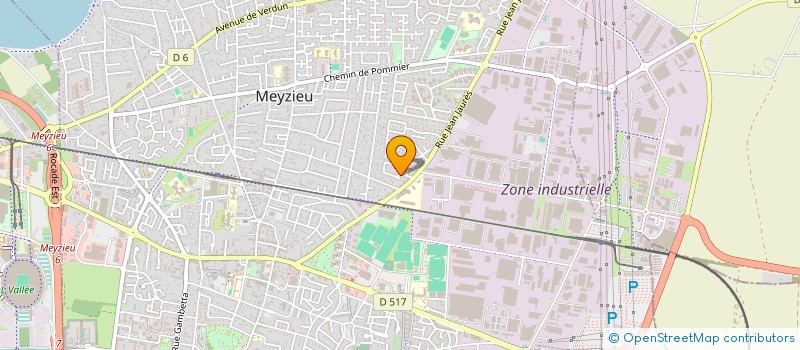 localisation de l'entreprise SCI LES GADELLES  MEYZIEU