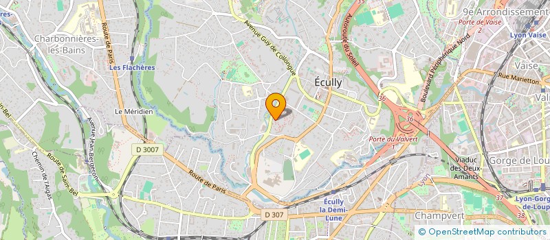 localisation de l'entreprise SCI LES GAHINETTES  ECULLY