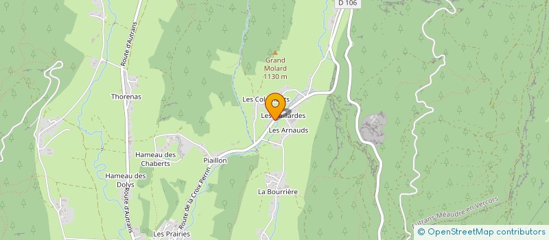 localisation de l'entreprise SCI LES GAILLARDES  AUTRANS-MEAUDRE EN VERCORS