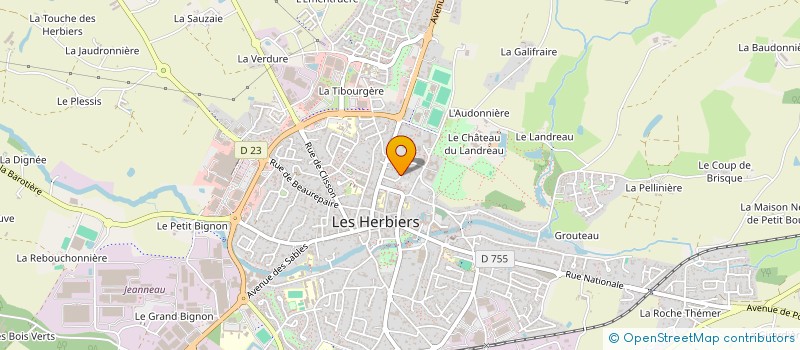 localisation de l'entreprise SCI LES GAILLAUX à LES HERBIERS
