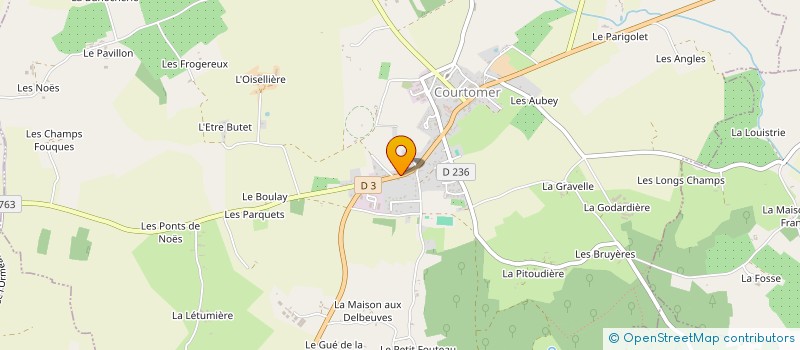 localisation de l'entreprise SCI LES GAINES à COURTOMER