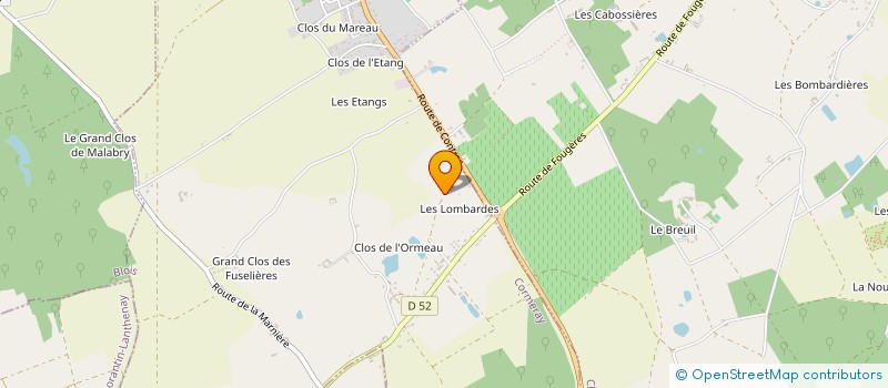 localisation de l'entreprise SCI LES GAINS  LE CONTROIS-EN-SOLOGNE