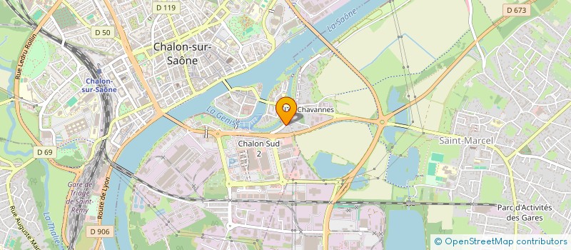 localisation de l'entreprise SCI LES GAIS PINSON  CHALON-SUR-SAONE