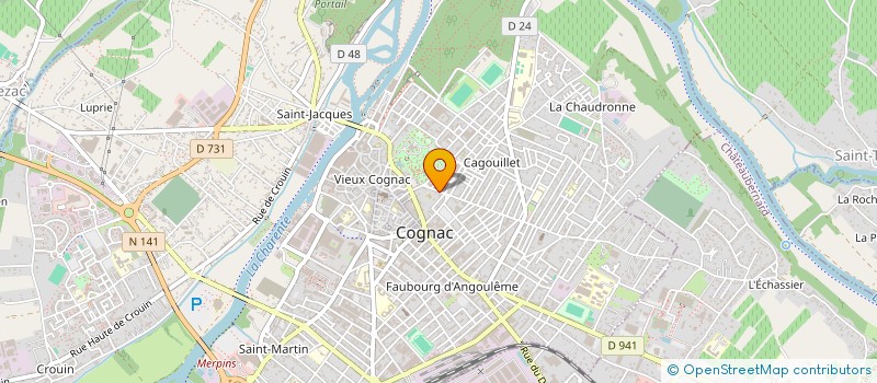 localisation de l'entreprise SCI LES GALERIES à COGNAC