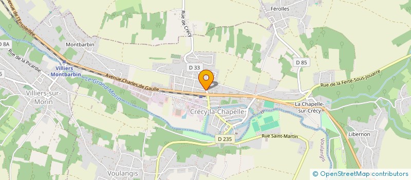 localisation de l'entreprise SCI LES GALERIES DE LA POSTE  CRECY-LA-CHAPELLE