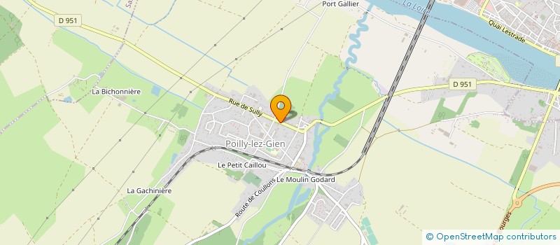 localisation de l'entreprise SCI LES GALLARDS  POILLY-LEZ-GIEN