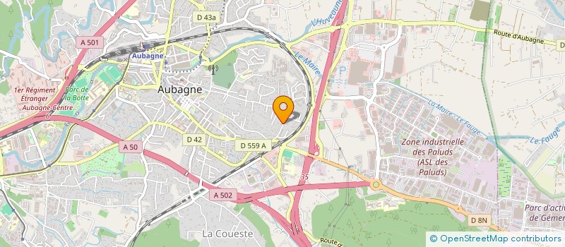localisation de l'entreprise SCI LES GALLEGUES à AUBAGNE