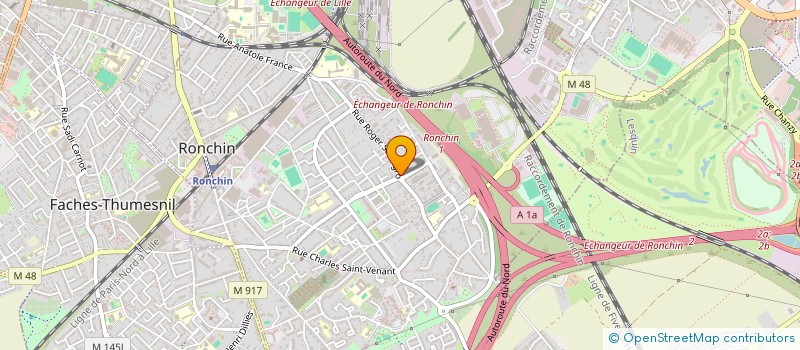 localisation de l'entreprise SCI LES GALOPINS  RONCHIN