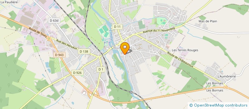localisation de l'entreprise SCI LES GAMBIERS à BUZANCAIS