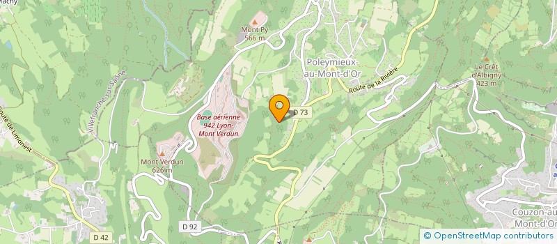 localisation de l'entreprise SCI LES GAMBINS  POLEYMIEUX-AU-MONT-D OR