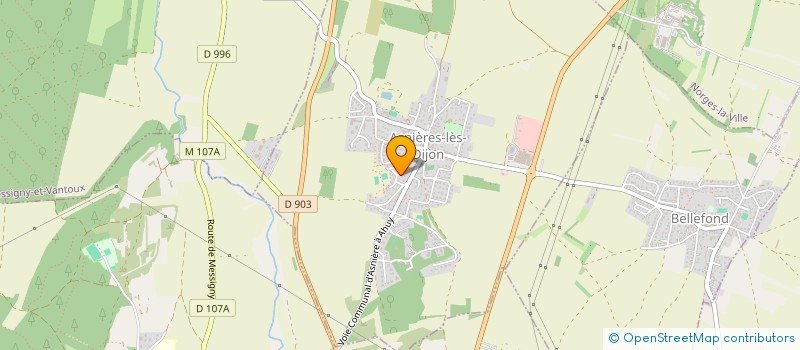 localisation de l'entreprise SCI LES GAMINES  ASNIERES-LES-DIJON