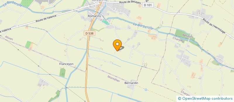 localisation de l'entreprise SCI LES GANETS  ALIXAN