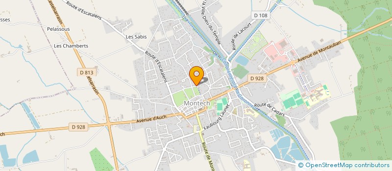 localisation de l'entreprise SCI LES GANIVELLES  MONTECH