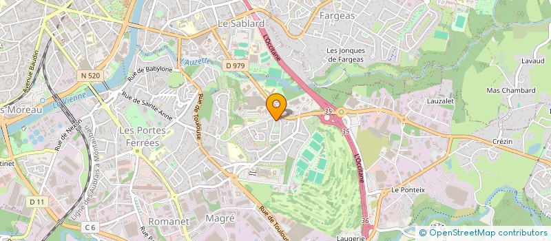 localisation de l'entreprise SCI LES GANNES à LIMOGES