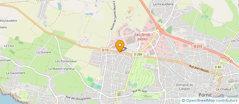 localisation de l'entreprise SCI LES GANNES  PORNIC